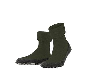FALKE Cosyshoe M Hp Wool Grips On Sole 1 Pair Grip socks, Green Dark Moss 7617, 10/11 UK