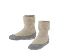 FALKE Unisex Kids Cosyshoe Minis K Hp Wool Grips On Sole 1 Pair Grip socks, Beige Sand Melange 4651, 5/5.5 UK Child