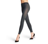 FALKE Women's Cotton Touch W LE Opaque Plain 1 Pair Leggings, Grey (Graphite 3146) new - eco-friendly, M