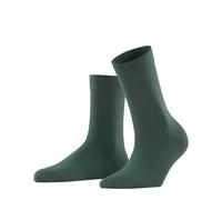 FALKE Women's Cotton Touch W So Thin Plain 1 Pair Socks, Green Hunter 7441, 5.5-8