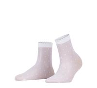 FALKE Women's Dot 15 DEN W So Sheer Patterned 1 Pair Socks, White 2209, 2.5-5