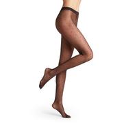 FALKE Women's Dot 15 DEN W Ti Sheer Patterned 1 Pair Tights, Black 3009, M
