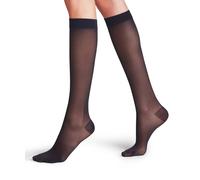 FALKE Women's Energize 30 DEN W Kh Sheer With Compression 1 Pair Knee-High Socks, Blue Marine 6179, 7-8