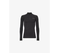Falke - Wool Tech Zip Shirt Regular Fit Black - M - Technical underwear
