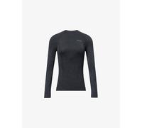 FALKE Women's Wool-Tech Round Neck W L/s Sh Functional Yarn Quick Dry 1 Piece Base Layer Top, Black 3000, XL