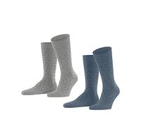 FALKE Esprit Men's Fine Dot 2-Pack M SO Socks, Mehrfarbig (Sortiment 0040), 43-46 (Pack of 2)