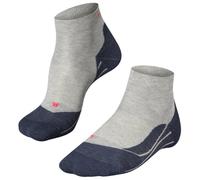 FALKE Men's RU4 Endurance Short M SSO Cotton Anti-Blister 1 Pair Running Socks, Grey (Light Grey 3406), 5.5-7.5