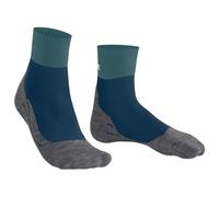 FALKE Men's TK2 Explore Cool Short M Sso Lyocell Functional Yarn Thick Anti-Blister 1 Pair Hiking Socks, Green Peacock 7373, 9.5-10.5