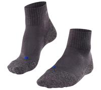 FALKE Mens Tk2 Explore Cool Short M Sso Lyocell Functional Yarn Thick Anti-blister Hiking Socks, Grey Asphalt Melange 3180, 11-12.5 EU