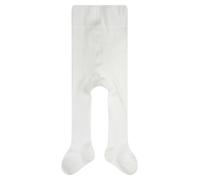 FALKE Unisex Baby Family B Ti Sustainable Cotton Plain Tights 1 Pair, White Off-White 2040, 6-12 months