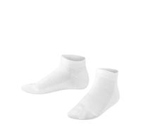 FALKE Unisex Kids Family K Sn Sustainable Cotton Low-Cut Plain 1 Pair Trainer Socks, White 2000, 12-2.5