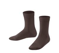 FALKE Unisex Kids Family K So Sustainable Cotton Plain 1 Pair Socks, Brown Dark 5230, 3-5