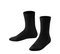 FALKE Unisex Kids Family K So Sustainable Cotton Plain 1 Pair Socks, Black 3000, 5.5-8