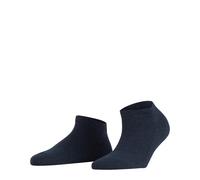 FALKE Women's Family W Sn Sustainable Cotton Low-Cut Plain 1 Pair Trainer Socks, Blue Navy 6499, 5.5-8