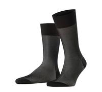 FALKE Men's Fine Shadow M So Cotton Patterned 1 Pair Socks, Black Black-Mix 3010, 7-8