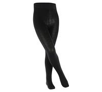 FALKE Unisex Kids Comfort Wool K Ti Warm Thick Plain 1 Pair Tights, Black 3000, 12-2.5