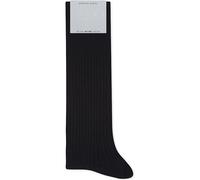 FALKE Men's No. 7 M So Wool Plain 1 Pair Socks, Blue Dark Navy 6370, 8.5-9.5