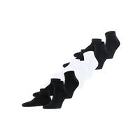 FALKE Men's Happy 6-Pack M SN Cotton Low-Cut Plain 6 Pairs Trainer Socks, Multicolor (Sortiment 0030), 8.5-11 (Pack of 6)