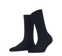 FALKE Women's Family W So Sustainable Cotton Plain 1 Pair Socks, Blue Space 6116, 5.5-8