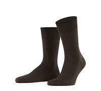 FALKE Herren Bristol Pure Socken atmungsaktive klimaregulierende geruchshemmende Wolle verstärkte Herrensocken flache Naht für druckfreie Spitze einfarbig gerippt 1 Paar