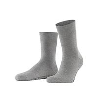 FALKE Men's Homepads Cotton Wool Silicone Grips 1 Pair Slipper Sock, Opaque, Grey (Light Grey 3400), 5.5-8