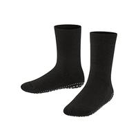 FALKE Unisex Kids Catspads K Hp Cotton Wool Grips On Sole Grip socks 1 Pair, Black 3000, 12/2.5 UK Child