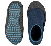 FALKE Unisex Kids Cosy Slipper K Hp Wool Grips On Sole 1 Pair Grip socks, Blue Darkblue 6681, 12.5/13 UK Child