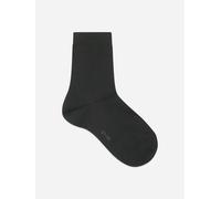 FALKE Unisex Kids Family K So Sustainable Cotton Plain 1 Pair Socks, Black 3000, 3-5.5