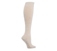 FALKE Ladies 1 Pair Sensitive Berlin Merino Wool Left And Right Knee High Socks Linen Melange II