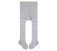 FALKE Unisex Baby Little Dot B Ti Cotton Patterned 1 Pair Tights, Grey Maratona Melange 3172, 6-12 months