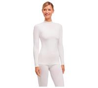 FALKE Women's Warm Turtleneck W L/s Sh Functional Yarn Quick Dry 1 Piece Base Layer Top, White 2860, S