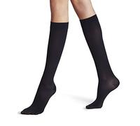 FALKE Lufthansa Travel & Comfort Women's Energize 50 DEN Knee-High Pop Socks Semi-Opaque Mid-Thick Strong Compression Improved Blood Circulation Ideal For Long Trips Sitting Fine Soft Yarn 1 Pair