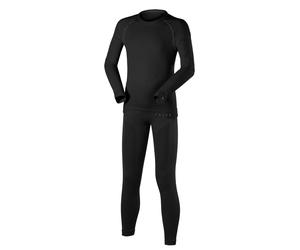 Falke Maximum Warm Childrens Base Layer Set Shirt and Leggings in Black