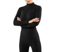 Falke Women's MW Turtleneck Base Layer LS Top, UK 14 Black