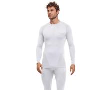 FALKE Men's Warm Round Neck M L/s Sh Functional Yarn Quick Dry 1 Piece Base Layer Top, White 2860, L
