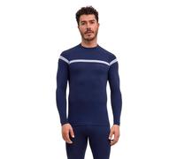 FALKE Men's Warm Trend Turtleneck M L/s Sh Functional Yarn Quick Dry Base Layer Top 1 Piece, Blue Space 6116, S