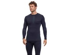 FALKE Men's Warm Round Neck M L/s Sh Functional Yarn Quick Dry 1 Piece Base Layer Top, Black 3000, XL