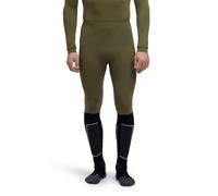 FALKE Men's Warm Long M Ti Functional Yarn Quick Dry Base Layer Bottom 1 Piece, Green Herb 7754, L