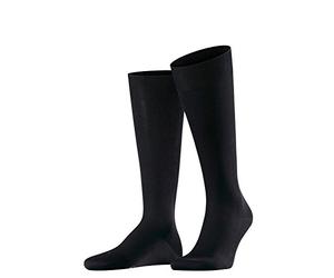 FALKE Men Ultra Energizing Compression Knee-Highs - Cotton Blend, Blue (Dark Navy 6370), UK 8.5-9.5 calf width 4 (Manufacturer size: 43-44 W4), 1 Pair