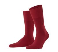 FALKE Men's Airport M So Wool Cotton Plain 1 Pair Socks, Red Ingle 8077 Herringstripe, 5.5-8