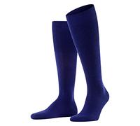 FALKE Men's Airport M Kh Wool Cotton Long Plain 1 Pair Knee-High Socks, Blue Royal 6000, 10-11