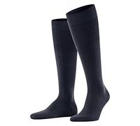FALKE Men's Airport M Kh Wool Cotton Long Plain 1 Pair Knee-High Socks, Blue Space 6116, 8.5-9.5