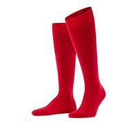 FALKE Men's Airport M KH Wool Cotton Long Plain 1 Pair Knee-High Socks, Opaque, Red (Scarlet 8120), 10-11