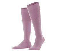FALKE Men's Airport M Kh Wool Cotton Long Plain Knee-High Socks 1 Pair, Pink Light Rosa 8276, 10-11