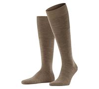 FALKE Men's Airport M Kh Wool Cotton Long Plain 1 Pair Knee-High Socks, Brown Nutmeg Melange 5410, 7-8