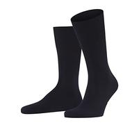 FALKE Men's Airport M So Wool Cotton Plain 1 Pair Socks, Blue Dark Navy 6370, 8.5-9.5