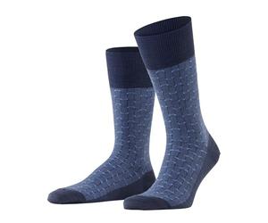 FALKE Men's Airport M So Wool Cotton Plain 1 Pair Socks, Blue Ink 6491 Special Edition, 7-8