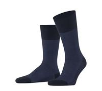 FALKE Men's Airport M So Wool Cotton Plain 1 Pair Socks, Blue Space 6116 Herringstripe, 8.5-11