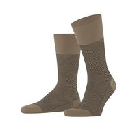 FALKE Men's Airport M So Wool Cotton Plain 1 Pair Socks, Brown Camel 5038 Herringstripe, 8.5-11