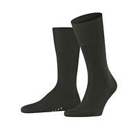 FALKE Men's Airport M So Wool Cotton Plain 1 Pair Socks, Green Melange 7155, 8.5-9.5